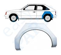 Für Opel Kadett D 1979-1984 3 Tür Radlauf Reparaturblech Kotflügel / Links