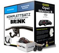 Für OPEL Meriva B Typ S10 Anhängerkupplung abnehmbar +eSatz 13pol uni 10- AHK