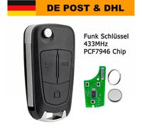Für Opel Signum Vectra C Fernbedienung Funk Klappschlüssel 433MHz PCF7946 Chip