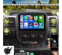 Für Opel Vivaro B Renault Trafic 3 Android 13 Autoradio GPS Navi WiFi mit Kamera