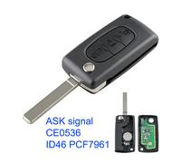 Für Peugeot 3 Tasten ID46 Auto mit PCF7961-Chip Auto Funkschlüssel Fernbedienung