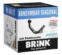 Brink Anhängerkupplung abnehmbar Kugelstange von schräg unten gesteckt - PEUGEOT 3008 Großraumlimousine