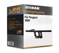 Für 3008 III Typ KA / KB / KC (Auto Hak) Anhängerkupplung horizontal abnehmbar
