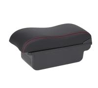 Für Peugeot 307 2001 2002 2003 2004 2005 2006 2007 2008 Armlehnenbox-Zubehör Staufach Zur Erhöhung Des Innenraums Armlehne Handschuhfach(C1 Black red No USB)