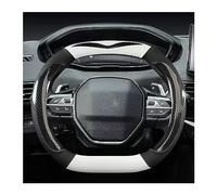 Für Peugeot 508 3008 Für GT 4008 5008 2017 2018 2019 Für E 2008 2020 2021 Auto Lenkrad Abdeckung Lenkradschoner(Schwarz)