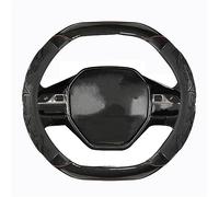 Für Peugeot 508 3008 Für GT 4008 5008 2017 2018 2019 Für E 2008 2020 2021 Auto Lenkrad Abdeckung Lenkradschoner(Schwarz)