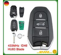 Für Peugeot Citroen 434MHz ID46 J573 Fernbedienung Schlüssel Funkschlüssel