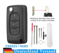 Für Peugeot Expert Citroën Jumpy Schlüssel Ersatz Gehäuse 3 Tasten CE0523 HU83