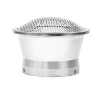 Für PWK Für PWM 34 36 38 40 42mm Für Mikuni TM VM TX 38MM Universal 63mm Motorrad Vergaser Luftfilter Tasse Mit Net Sportluftfilter Luft Filter(Silber)