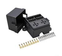 für relais Sicherungskasten 6-Fach Wasserdicht für Auto Boot(2-channel) | 6-Fach Sicherung, wasserdichtes Gehäuse, staubgeschützt, für 12V-24V Systeme, Auto und Marine