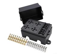 für relais Sicherungskasten 6-Fach Wasserdicht für Auto Boot(4-channel) | 6-Fach Sicherung, wasserdichtes Gehäuse, staubgeschützt, für 12V-24V Systeme, Auto und Marine