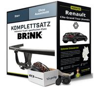 Brink Anhängerkupplung starr mit angeschraubtem Kugelkopf - RENAULT CLIO IV Grandtour