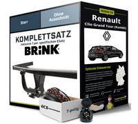 Brink Anhängerkupplung starr mit angeschraubtem Kugelkopf - RENAULT CLIO IV Grandtour