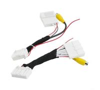 Für Rückfahrkamera-Adapterkabel mit Erkennungsleitung, 24-polig + 28-poliges Netzkabel für Rückfahrsystem, 12 V ABS-Material, Direktspiel-Kabelbaum-Set, Schwarz