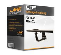 Für Altea XL Typ 5P5/5P8 (Oris) Anhängerkupplung abnehmbar + E-Satz 13pol Set
