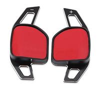 Für Seat Für Alhambra Für Ateca Für Leon Für 5F Für FR Für Tarraco Für Ibiza Für 6P Für Cupra Für ST Auto Lenkrad Schaltpaddel Aufkleber(Black)