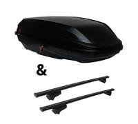 Für Seat Leon ST Kombi Typ 5F8 - Dachträger G3 Clop & Dachbox BiCube 400+ Robust