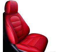 Für Skoda Für Octavia 2 Für Fabia Echtleder-Autositzbezüge Für Superb 3 Für Karoq Für Kodiaq Für Rapid 2017 Für Spaceback Für Yeti Fahrzeug Sitzschut(Rot,Standard)