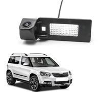 Für Skoda Für Yeti 2014 2015 2016 2017 Auto Reverse Parkplatz Backup-Monitor Nachtsicht CCD HD AHD Fisheye Rückansicht Kamera Kabellose Rückfahrkamera(D170 AHD 720P)