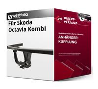 Westfalia Starre Anhängerkupplung für VW Golf 7/8 Limousine (ab BJ 10/12), VW T-ROC (ab BJ 07/17), Audi A3 (BJ 02/13-06/16), Audi Q2 (ab BJ 11/16), Skoda Octavia 3/4, Seat Leon (ab BJ 02/13)