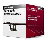 Anhängerkupplung abnehmbar für Skoda Octavia III Scout Kombi 2013-2019 inkl. ABE