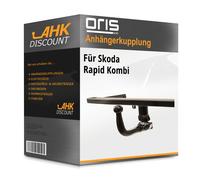 Oris Anhängerkupplung abnehmbar Kugelstange von unten gesteckt - SKODA RAPID Spaceback