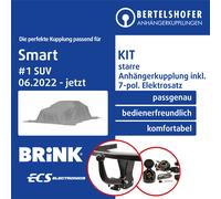 Für Smart #1 SUV (Brink) Anhängerkupplung starr neu