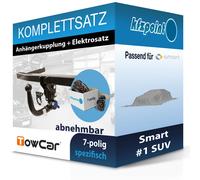 Für Smart #1 SUV 06.2022-jetzt TOWCAR Anhängerkupplung abnehmbar + 7polig E-Satz