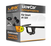 Für Smart #1 SUV 06.2022-jetzt TOWCAR Anhängerkupplung starr + 7polig E-Satz NEU