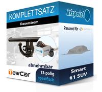 Für Smart #1 SUV 06.2022- TOWCAR Anhängerkupplung abnehmbar + 13polig E-Satz neu