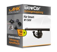 Für Smart #1 SUV 06.22- TOWCAR Anhängekupplung abnehmbar + 13polig E-Satz NEU