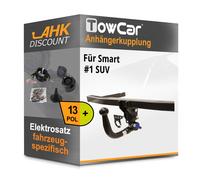 Für Smart #1 SUV 22- TOWCAR Anhängerkupplung abnehmbar + 13polig E-Satz NEU
