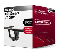 Für Smart #1 SUV (Brink) Anhängerkupplung starr + E-Satz 7pol spezifisch top