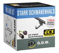 Für Smart 3 ab 24 GDW Anhängerkupplung starr mit 7polig spezi.