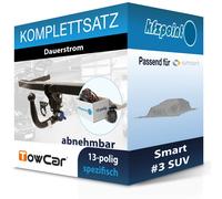 Für Smart #3 SUV 06.23- TOWCAR Anhängerkupplung abnehmbar + 13polig E-Satz neu