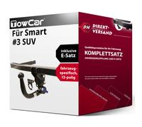 Für Smart #3 SUV (TowCar) Anhängerkupplung abnehmbar + E-Satz 13pol spezifisch