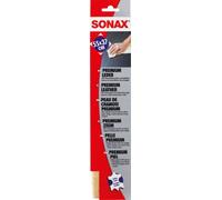 SONAX PremiumLeder 59x38cm Naturleder Auto Pflege Leder Trockentuch Fensterleder