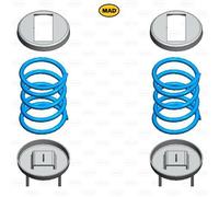 für Sprinter 910 MAD Heavy Duty Zusatzfedern Höherlegung 20-25mm Verstärkung HA