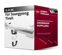 GDW Anhängerkupplung abnehmbar Kugelstange von unten gesteckt - SSANGYONG TIVOLI
