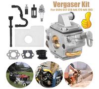 für Stihl 017 018 MS 170 MS 180 Vergaser Zündkerze Luftfilter Zündkerze DHL