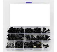 Für Suzuki Für GSX-R600/R750 2001 2002 2003. Komplettes Komplettes Verkleidungsschrauben-Set, Stahlschrauben, Verkleidungsclips, Befestigungselement(Schwarz)