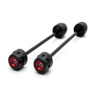 Für Suzuki Für GSX-S1000 Für GSX-S1000F 2015-2023 Motorrad Vorne Und Hinten Rad Gabel Achse Sliders Crash Protektoren Fallende Stoßstange(Rot)