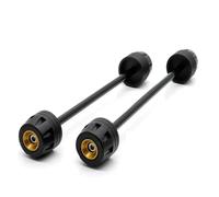 Für Suzuki Für GSX-S1000 Für GSX-S1000F 2015-2023 Motorrad Vorne Und Hinten Rad Gabel Achse Sliders Crash Protektoren Fallende Stoßstange(Gold)