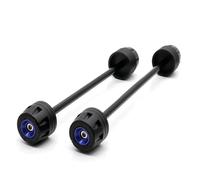 Für Suzuki Für GSX-S1000 Für GSX-S1000F 2015-2023 Motorrad Vorne Und Hinten Rad Gabel Achse Sliders Crash Protektoren Fallende Stoßstange(Blau)