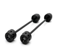 Für Suzuki Für GSX-S1000 Für GSX-S1000F 2015-2023 Motorrad Vorne Und Hinten Rad Gabel Achse Sliders Crash Protektoren Fallende Stoßstange(Schwarz)