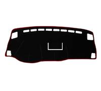 Für Suzuki Für Liana 2011 2012 2013 Mit Uhr Auto Dashboard Abdeckung Dash Matte Teppich Kissen Sonnenschutz(Red,LHD)