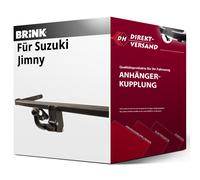 Brink Anhängerkupplung abnehmbar Kugelstange von hinten gesteckt - SUZUKI JIMNY Geländewagen offen