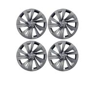 Für Tesla Für Modell Für Y Für Juniper 2025 4PCS 19 Zoll Radkappe Ersatzradnabenkappe Vollfelgenabdeckung Zubehör(Gun Grey)