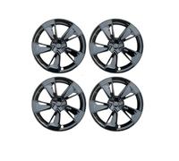 Für Tesla Für Modell Für Y Für Juniper 2025 4PCS 19 Zoll Radkappe Ersatzradnabenkappe Vollfelgenabdeckung Zubehör(Bright Black)