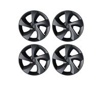 Für Tesla Für Modell Für Y Für Juniper 2025 Radkappe 19-Zoll-Radkappen Auto-Ersatz-Radkappe Vollfelgenabdeckung Zubehör (4 STÜCK)(Matte Black)